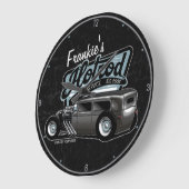 スエデパーソナライズされたセダン改造スピードショップガレージ ラージ壁時計 (傾斜)