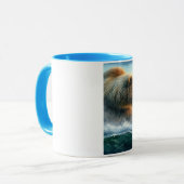 スエヤマザケとグリズリーベア7x5 マグカップ (正面左)