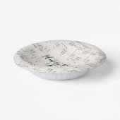 スエレガントクリプト付き音楽ノート ペーパーボウル (傾斜あり)