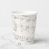 スエレガントクリプト付き音楽ノート 紙コップ (左)
