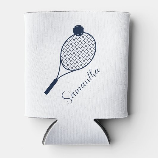 スエレガントトモダンニスプレーパーソナライズされたヤ 缶クーラー (正面)