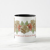 スエードの革の花 マグカップ (中央)