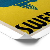 スエードスウェーデンヴィンテージ船広告 ポスター (角)