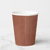 スエードテラコッタテクスチャエキゾチックモダン応援 紙コップ (右)