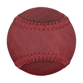 スエード風の赤いバーガン風のつや消し織物 野球ボール (裏面)