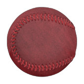 スエード風の赤いバーガン風のつや消し織物 野球ボール (正面左)