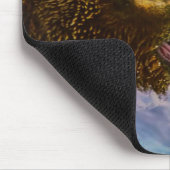 スエールヘッドサケが白熊の口に飛び込む マウスパッド (コーナー)