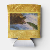 スエールヘッドサケが白熊の口に飛び込む 缶クーラー (裏面)