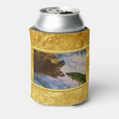 スエールヘッドサケが白熊の口に飛び込む 缶クーラー (缶裏面)