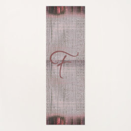 スエ自然ードピンクレッドフェード織りキャンバス ヨガマット