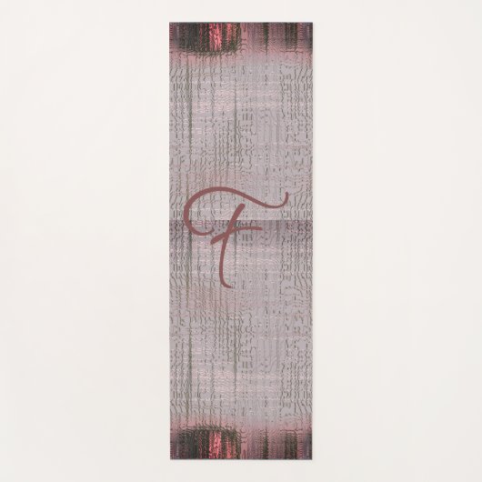 スエ自然ードピンクレッドフェード織りキャンバス ヨガマット (正面)