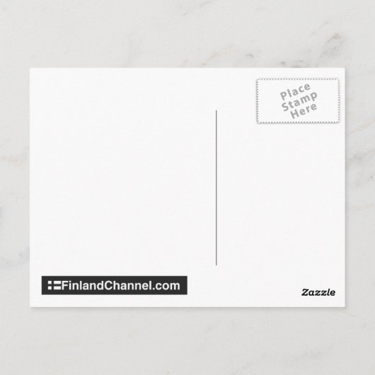 スオミの冬の森 ポストカード (裏面)