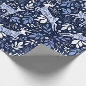 スオミフィンランドフォークアートトナカイ ラッピングペーパー (角)