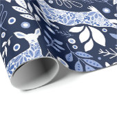 スオミフィンランドフォークアートトナカイ ラッピングペーパー (ロールコーナー)