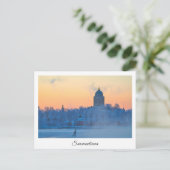 スオメンリンナ灯台はがき ポストカード (スタンド正面)