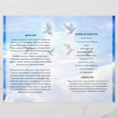 スカイと鳩の葬儀プログラムテンプレート (裏面)