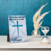 スカイのテーブルトッププラークにイーゼルを付ける フォトプラーク (側面)