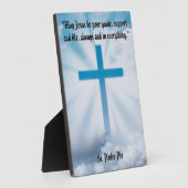 スカイのテーブルトッププラークにイーゼルを付ける フォトプラーク (側面)