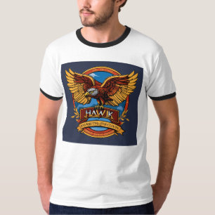 スカイの娘たちはっきりした:航空クラブロゴ Tシャツ
