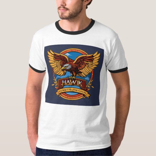 スカイの娘たちはっきりした:航空クラブロゴ Tシャツ (正面)