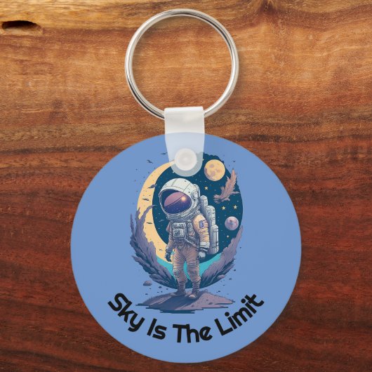 スカイは宇宙飛行士の限界キーホルダー完璧なギフト キーホルダー (正面)