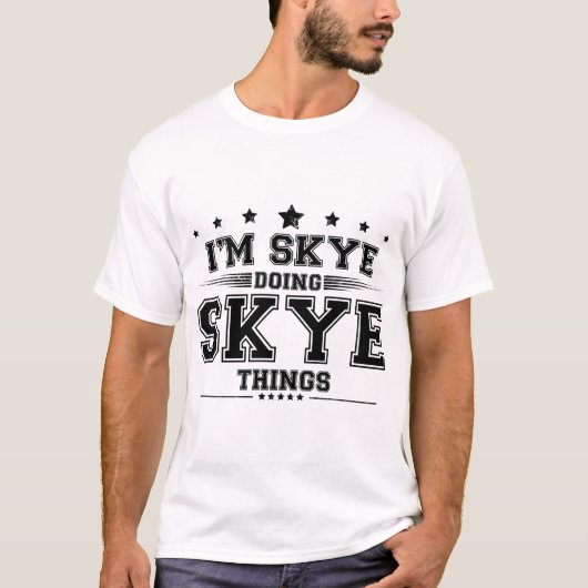 スカイをやってるスカイだ Tシャツ (正面)