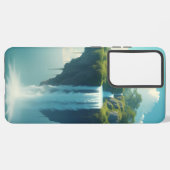 スカイアイランド秋ケースドリーミー三星ファンタジーカバー SAMSUNG GALAXYケース (裏面横)