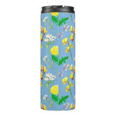 スカイウォーターの色の繊細なワイルドフラワー。カスタム. タンブラー (裏面)