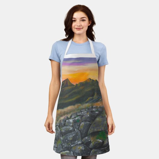 スカイエプロンに火がある エプロン (着用した状態)