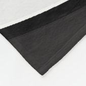 スカイカスタムブルー、ホワイト、ブラックのバレーボール競技 フリースブランケット (角)