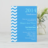 スカイカッコいいブルーサマー卒業式パーティー 招待状 (スタンド正面)