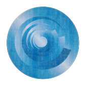 スカイカラーの回転 カッティングボード (正面)