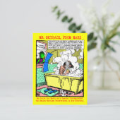 スカイガック氏が入浴する男性を観察 ポストカード (スタンド正面)