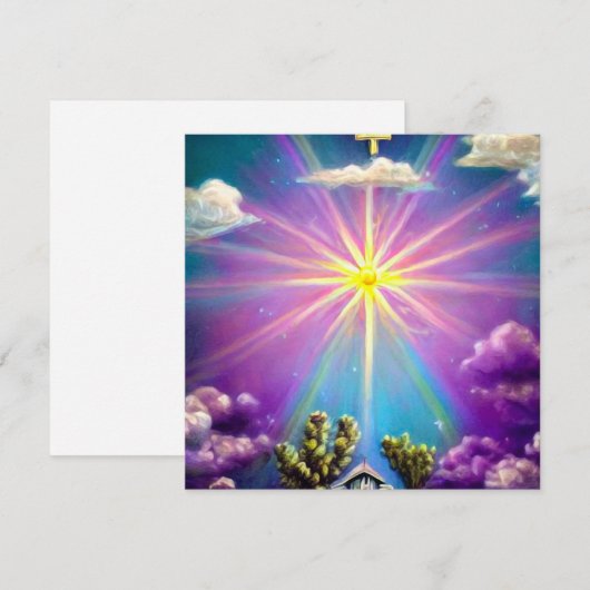 スカイクロスチャーチ 招待状 (正面/裏面)