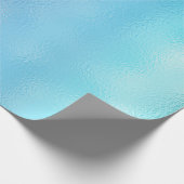 スカイグラデーションシーブルー海ビーチティファニーガラス ラッピングペーパー (角)