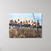 スカイスクレイパーで昼食 1932 ニューヨーク市 リマスターカラー キャンバスプリント (正面)