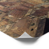 スカイスクレイパーで昼食 1932 ニューヨーク市 リマスターカラー ポスター (角)