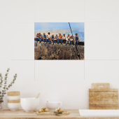 スカイスクレイパーで昼食 1932 ニューヨーク市 リマスターカラー ポスター (キッチン)