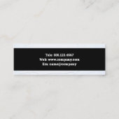 スカイスクレーパー建物アイコン スキニー名刺 (裏面)