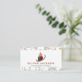 スカイスクレーパー建物アイコン 名刺 (スタンド正面)