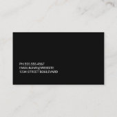 スカイスクレーパー建物アイコン 名刺 (裏面)