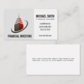 スカイスクレーパー建物 | 投資 | 名刺 (正面/裏面)