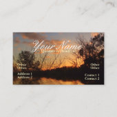 スカイスケープサンセットシルフートビジネスカード 名刺 (正面)