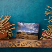 スカイスコットランドのブラブヘイン島を通過する雲 フォトプラーク (側面)