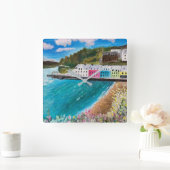 スカイスコットランドのポーツリー島   スクエア壁時計 (ホーム)