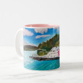 スカイスコットランドのポートリー島 ツートーンマグカップ (正面左)