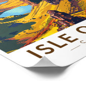 スカイスコットランド島トラベルアートヴィンテージ ポスター (角)