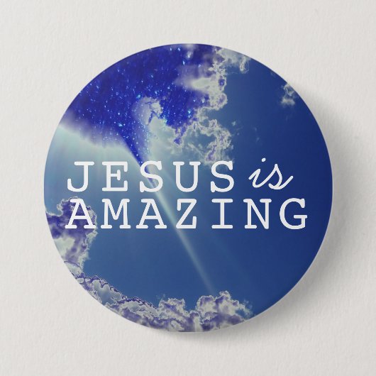スカイスターでイエスは驚くべき 缶バッジ (正面)