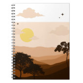 スカイスパイラルフォトノートブック(80ページB&W) ノートブック (正面)