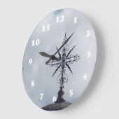 スカイズウォールクロックでクロス ラージ壁時計 (傾斜)